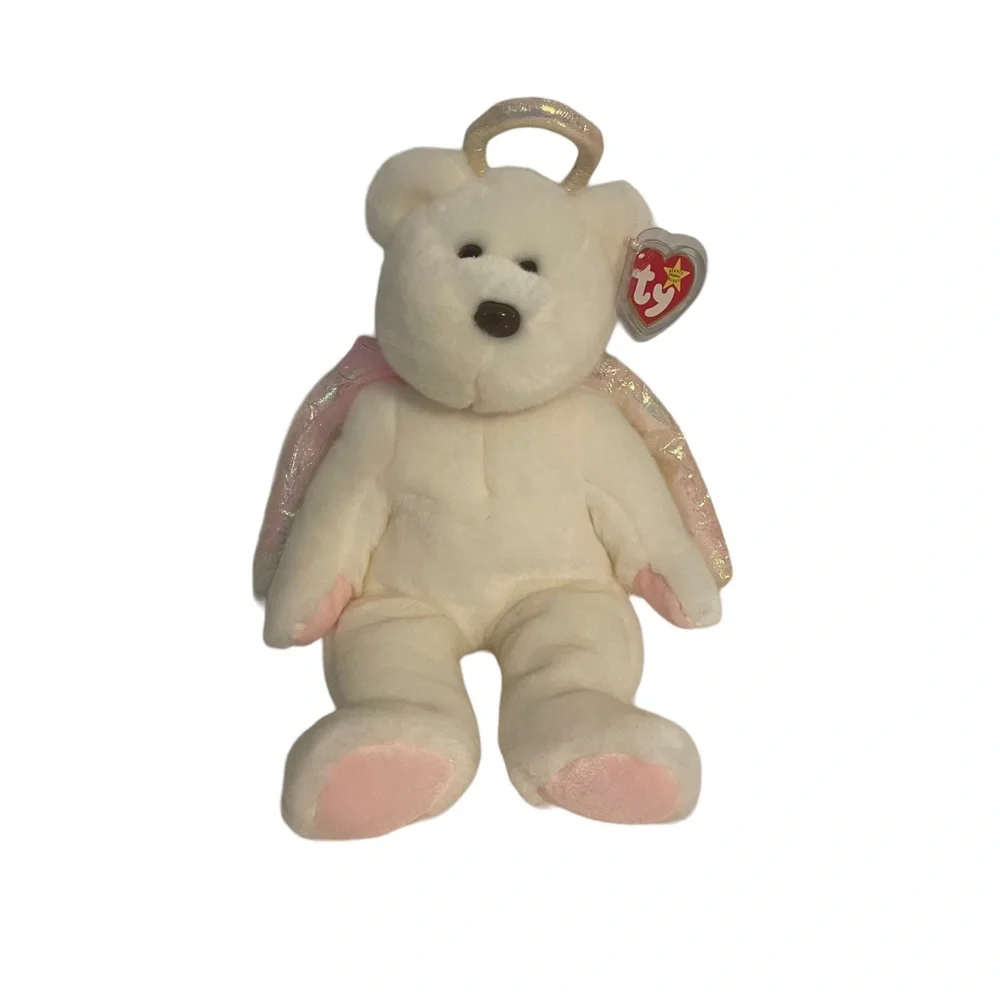 Ty Beanie Babies Buddies Halo Angel Wings Bears Plush Stuffed‎ Animals Set of 3